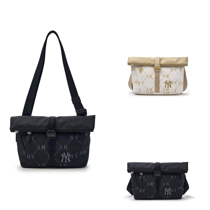 3ACRM035N 正規品保証 関税負担なし 韓国限定販売 男女共用 [25S新商品]ダイヤ モノグラム スポーティーブ クロスバック ニューヨーク ヤンキース