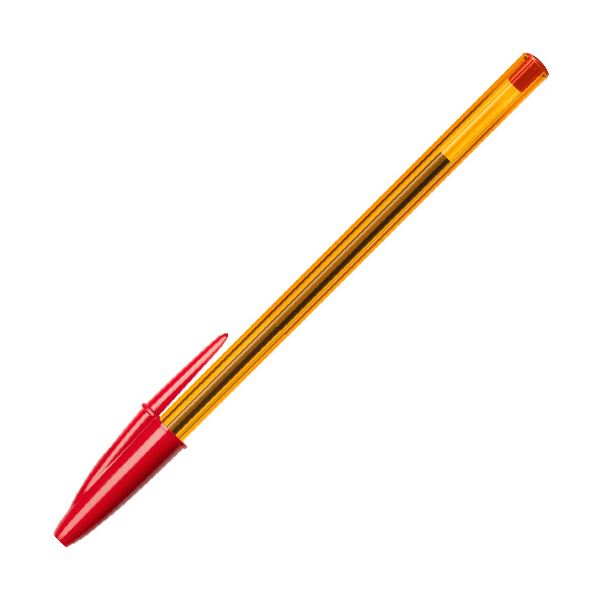 （まとめ） BIC油性ボールペン クリスタル オリジナルファイン 0.8mm 赤 CST-OF08REDB20 1箱（20本） [x5セット]
