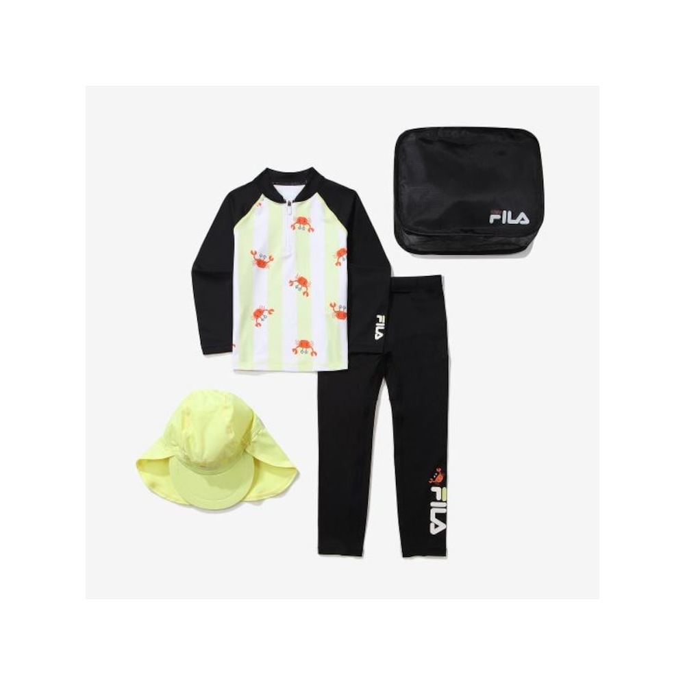 [FILA KIDS] マリンラッシュガードセットアップ (FK2SWF2A13M_BLK) Q0ZFK2SWF2A13MBLK