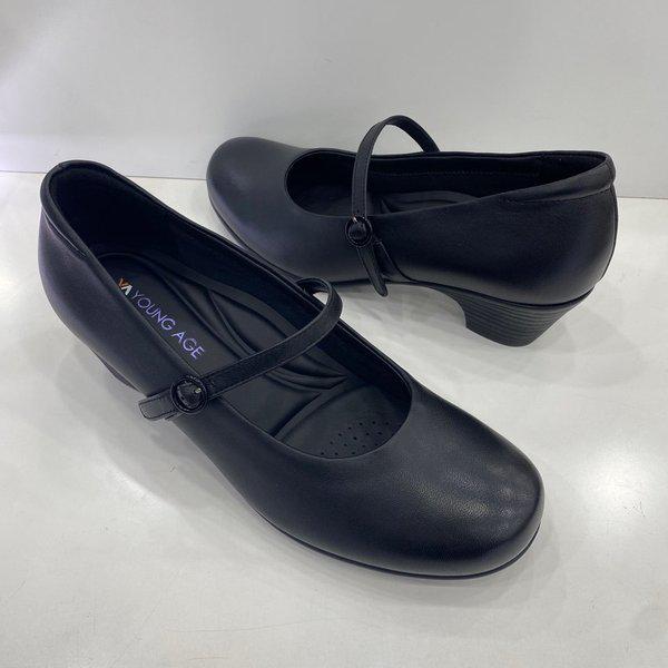 女性用 履きやすい メリージェーン シューズ YAESHQ860BK HSPZ3A GN