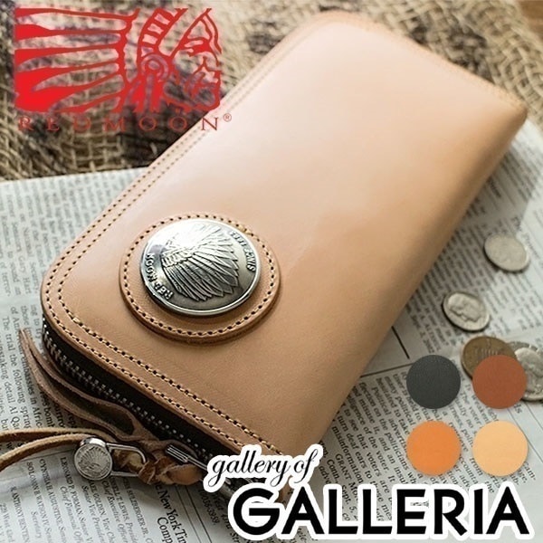 正規取扱店レッドムーン 財布 REDMOON 長財布 ROUND CONCHO WALLET ラウンドコンチョウォレット ラウンドファスナー 小銭入れあり メンズ レザー LP2000-RMA