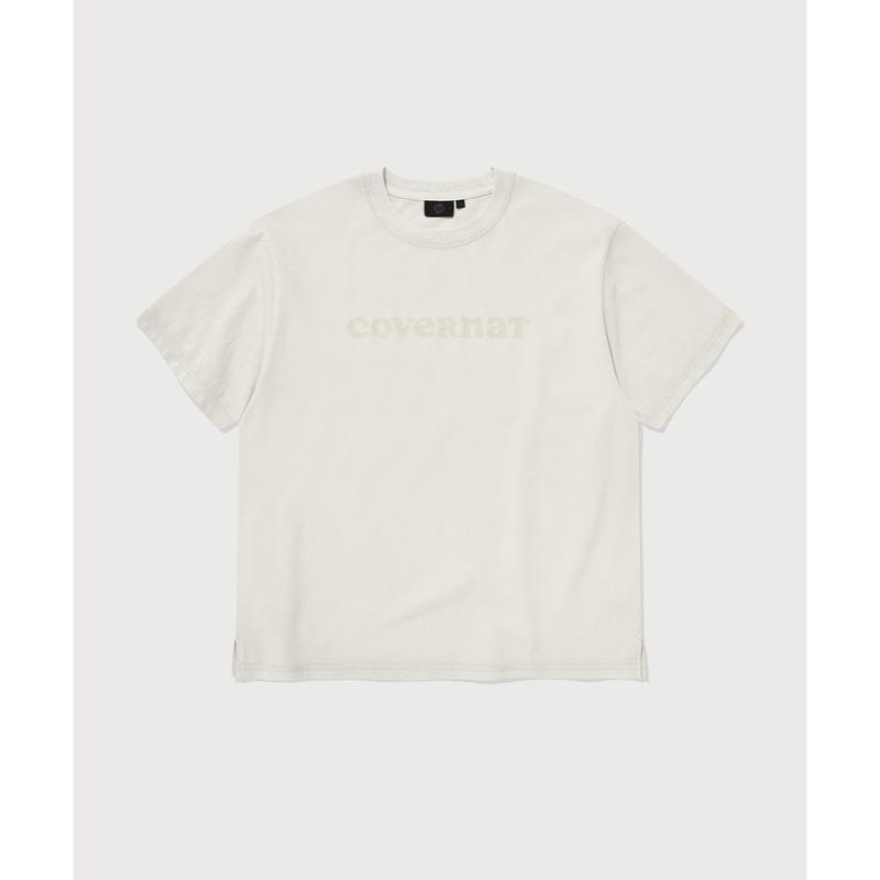 ウーマン オーバーフィット ピグメント クーパーロゴ Tシャツ ライトグレー CO2602ST74 LG