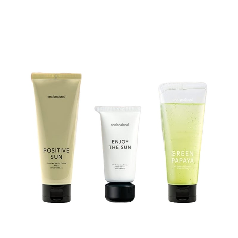 [3種SET]バカンスサンケアトリオ（人造よりサンクリーム+日焼けクリーム+グリーンパパイヤクレンザー）
