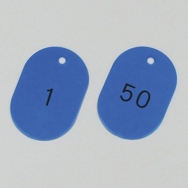 番号小判札 小判札604-BL（150） カラー：ブルー [50枚1組]
