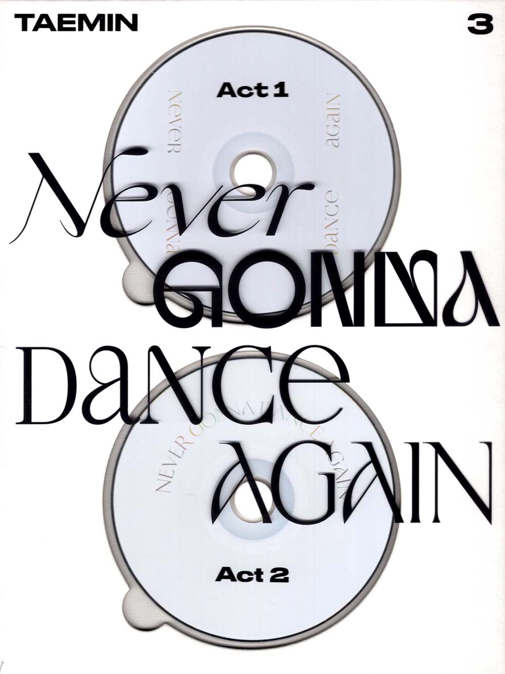【TAEMIN（SHINee）】Never Gonna Dance Again 3rd Album 2CD Extended Ver.