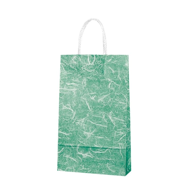 （まとめ買い）シモジマ HEIKO 手提げ紙袋 スムースバッグ 4才 雲竜 緑 25枚 幅210xマチ80x高350mm 003156010 [x3セット]