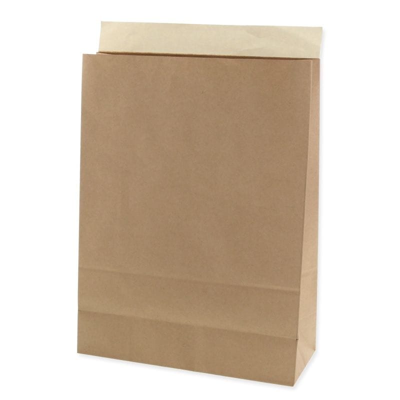 （まとめ買い）シモジマ HEIKO 宅配袋 3L 未晒無地 25枚 幅380xマチ150x高500+ベロ50mm 梱包用品 004192500 [x3セット]