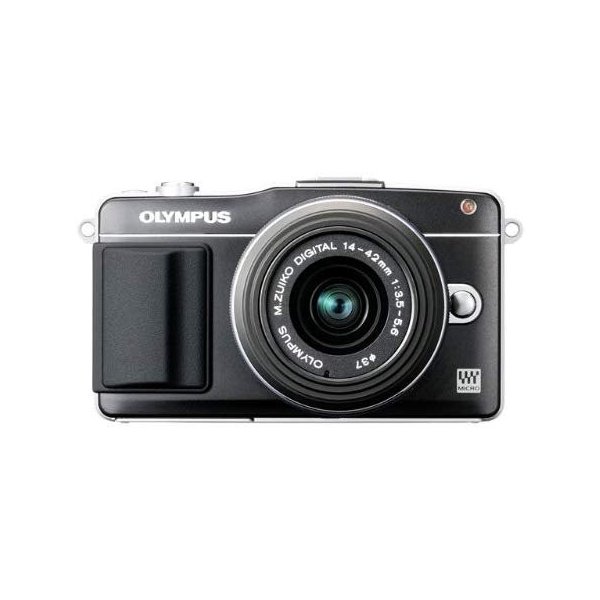 【中古】オリンパス OLYMPUS E-PM2 レンズキット ブラック SDカード付き