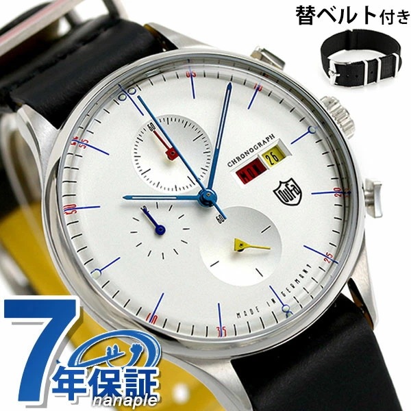 ドゥッファ 時計 エレメンツ 38mm クロノグラフ メンズ レディース 腕時計 DF-9021-0
