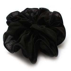 Qoo10] JAPAN QUALITY日本製 シュシュ 黒 シフォン ブラックフォーマ