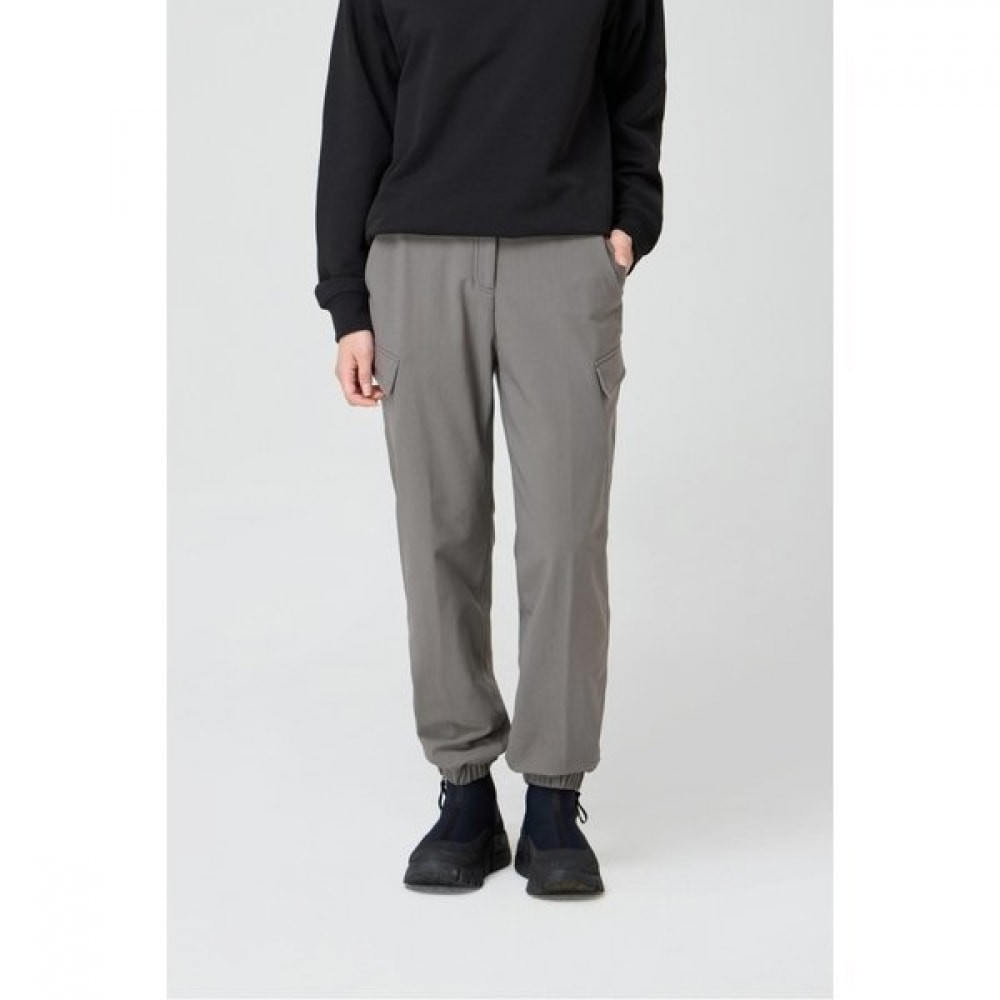 コオロンスポーツ 冬用 女性 起毛 トリコート カーゴ ジョガーパンツ