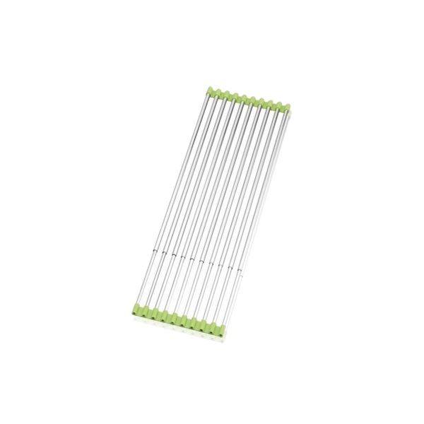 水切りラック キッチン用品 幅18.5×奥行5090cm グリーン KS-2778 スノコロロ WIDE ふきん スポンジ 食器 野菜 洗い物 流し台