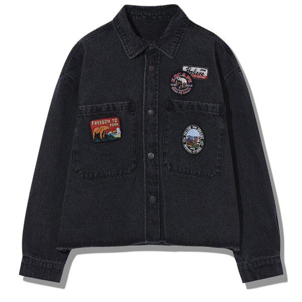 裾ダメージデニムシャツJQ3SHF732_GN