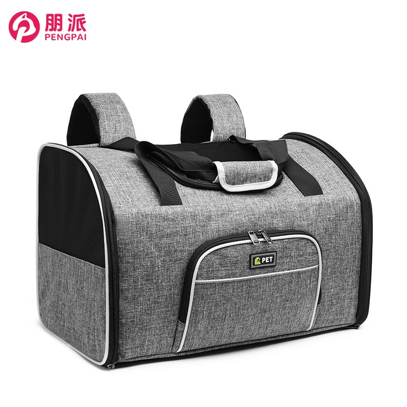 折りたたみ可能な猫用バッグ 外出用ポータブルバッグ 手提げペットリュック 大容量通気性良好なペットバッグ