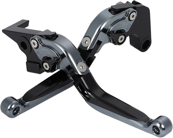 ブレーキ クラッチ レバー セット Yamaha FZ07 MT07 FJ-09 MT09 Tracer FZ10 MT10 / FZ-09 SR 14-19/ 2019/(ガンメタ)