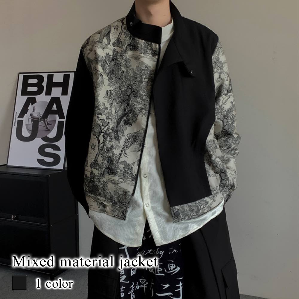 ブルゾン メンズ 異素材ミックスジャケット 大きいサイズ 厚手 シニア おすすめ マウンテン ジャケット 春 アウター ゴルフ 作業着 ボア かっこいい ブランド きれいめ キルティング ジャンパー