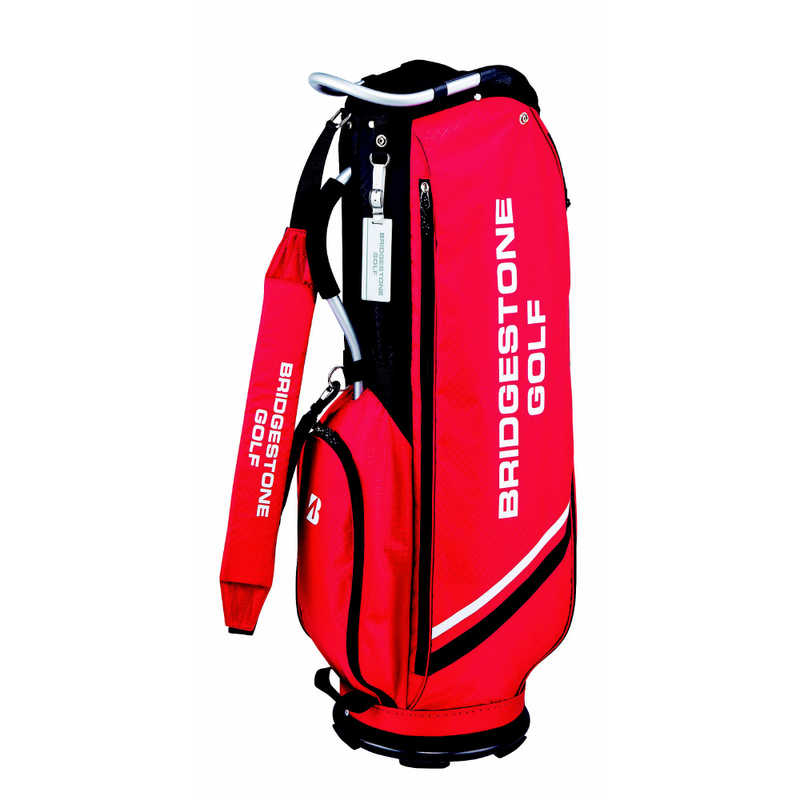 ブリヂストン　ゴルフバックユニセックス 軽量アルミフレームモデル レッド　CBG321