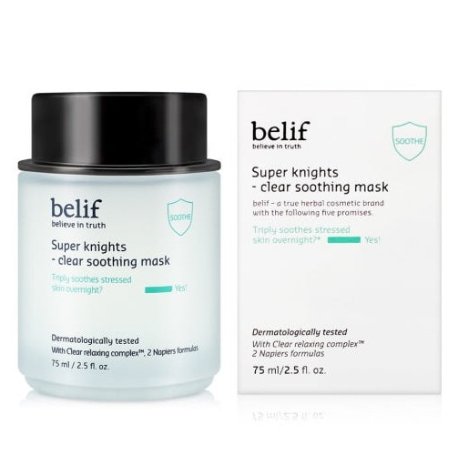 スーパーナイツ クリア スージング マスク 75mL (夜の間水分/鎮静)