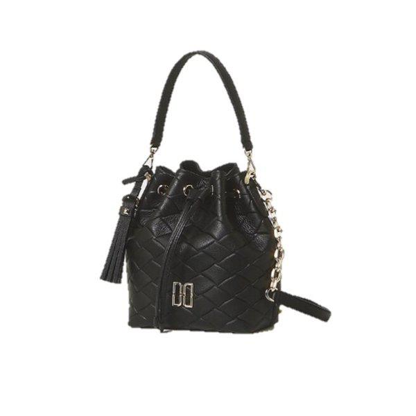 AK水原店 ハンドバッグ カーライル メッシュ ブラック ドローストリングバッグ DCBA5E323