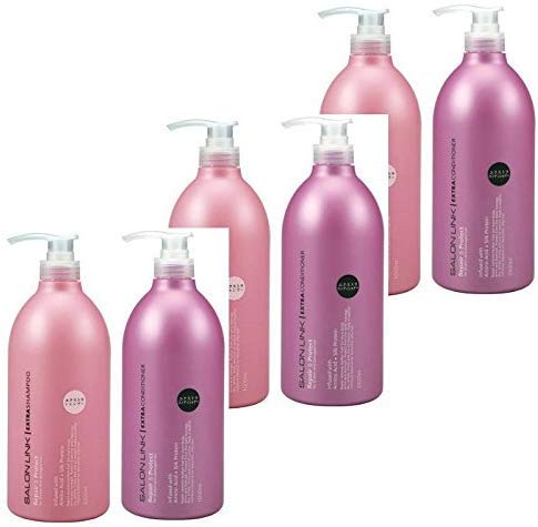 サロンリンク エクストラシャンプー・コンディショナー（ＳＰ ３本＋ＣＤ ３本）計６本セット ポンプ 1000ml