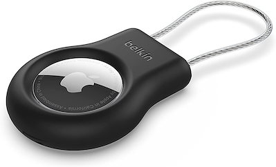 他サイト： [Apple公認] Belkin AirTag ケース キーホルダー ワイヤーリング ブラック MSC009btBKの商品画像
