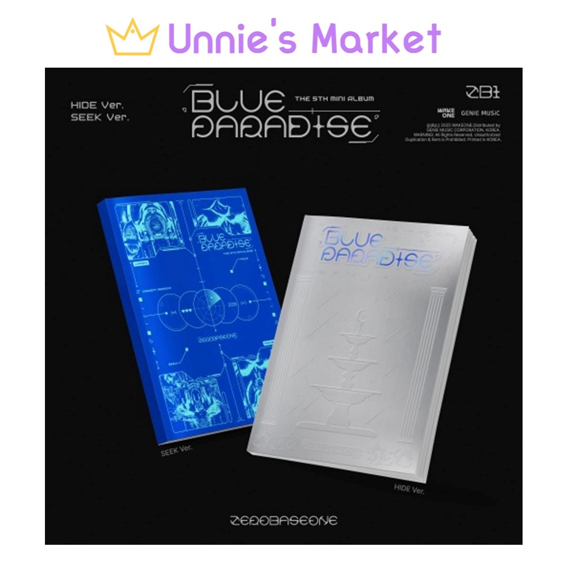 [POB/SET] ZEROBASEONE BLUE PARADISE_Photobook Ver. / 5th Mini Album + Free Photocard 1EA(fan-made) 6,097円