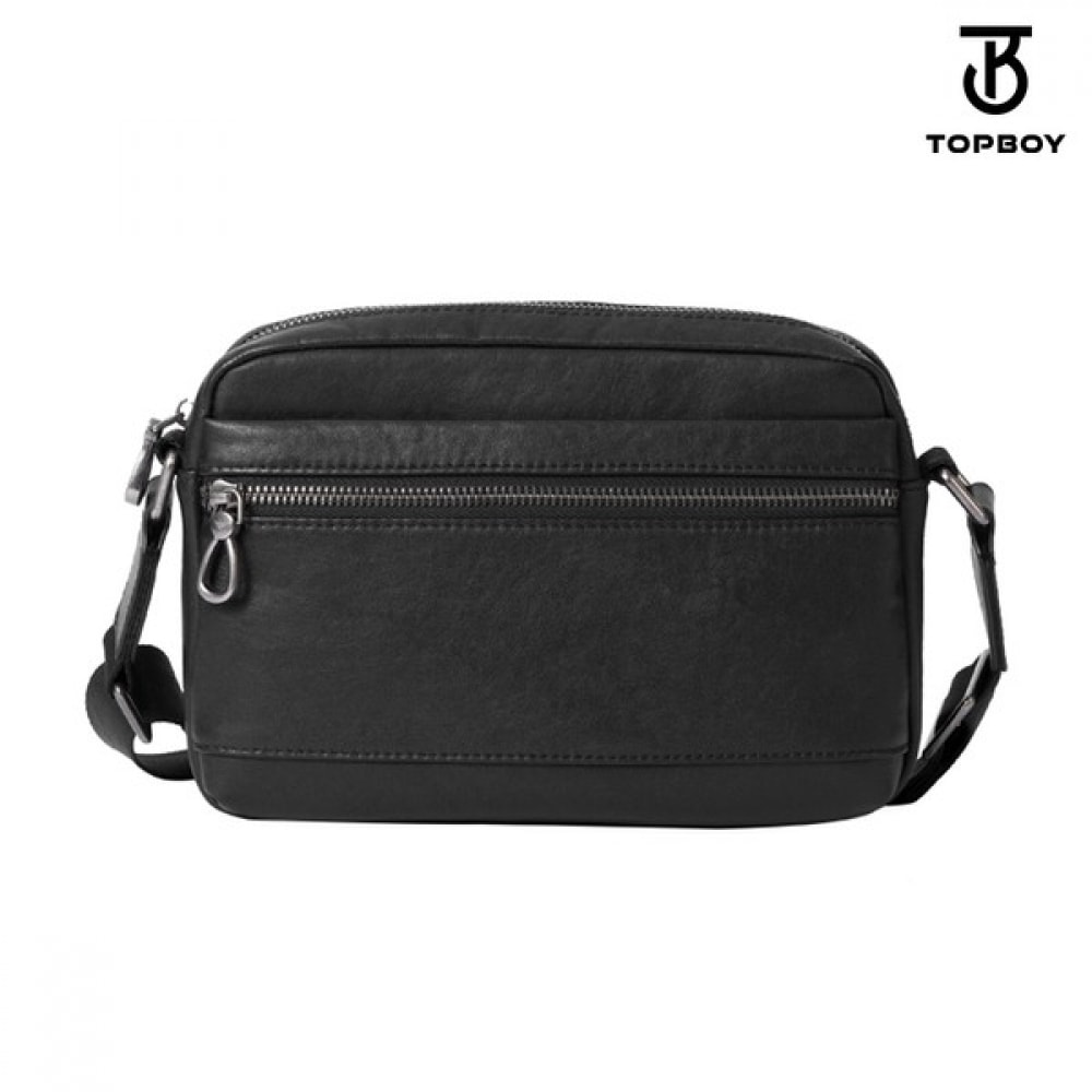 （TOPBOY）シンプルレザージップポケットミニクロスボディバッグ（BP076） 12,870円