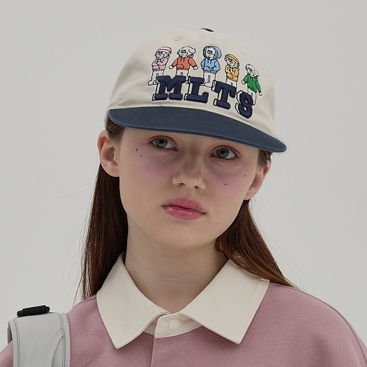 5 Maltese Two-tone ボールキャップ 帽子 IVORY