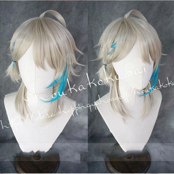 コスプレウィッグ バーチャルライバー VTuber 風にじさんじ アザ Aza かつら WIG 耐熱 cosplay 仮装 変装 コスチューム-336
