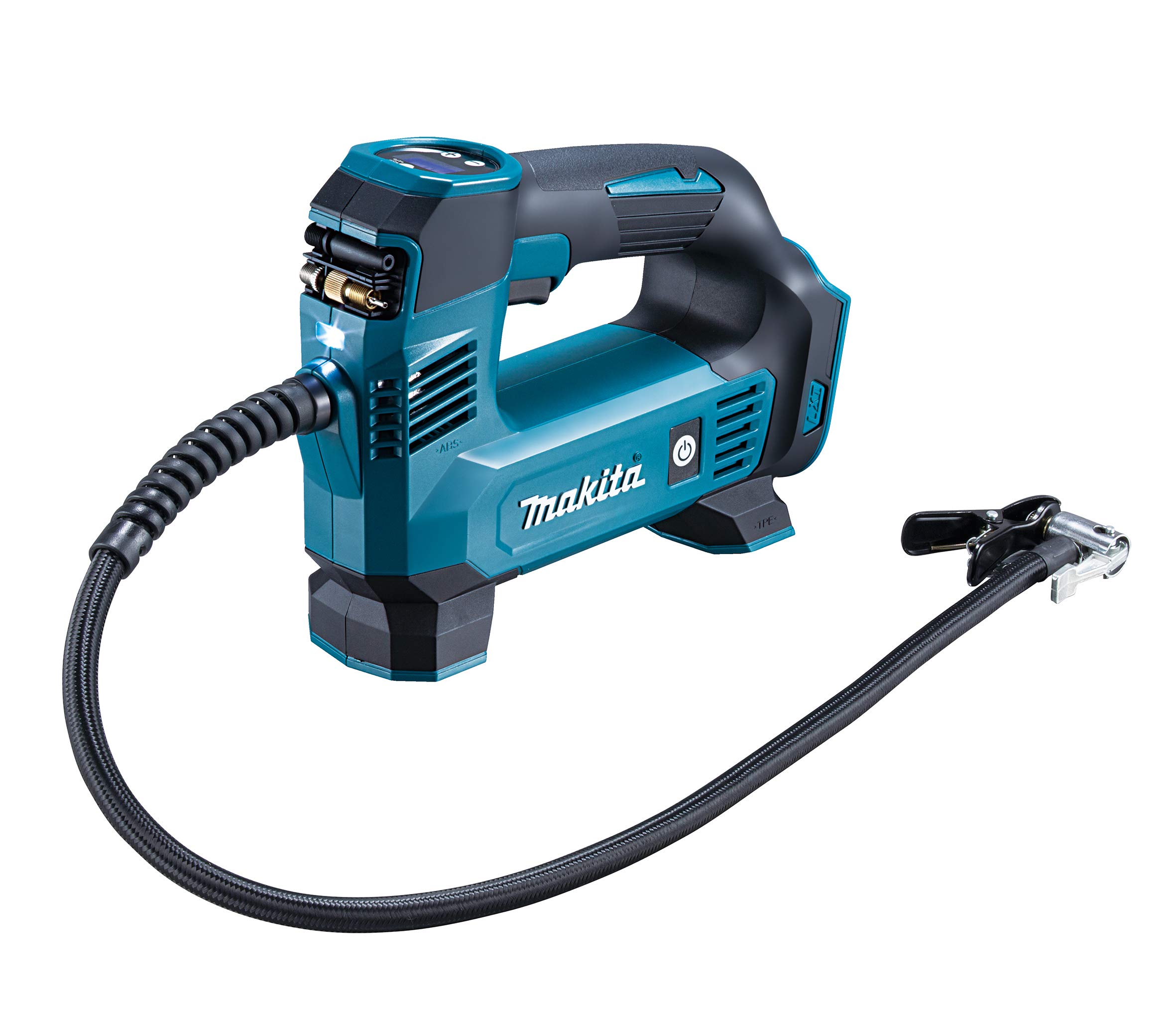 マキタ(Makita) 充電式空気入れ18V 米英仏バルブ&ボール浮き輪バルブ付 バッテリ充電器別売 MP180DZ ブルー