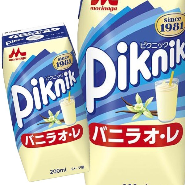 ピクニック バニラオレ 200ml 48本 （24本入2ケース）