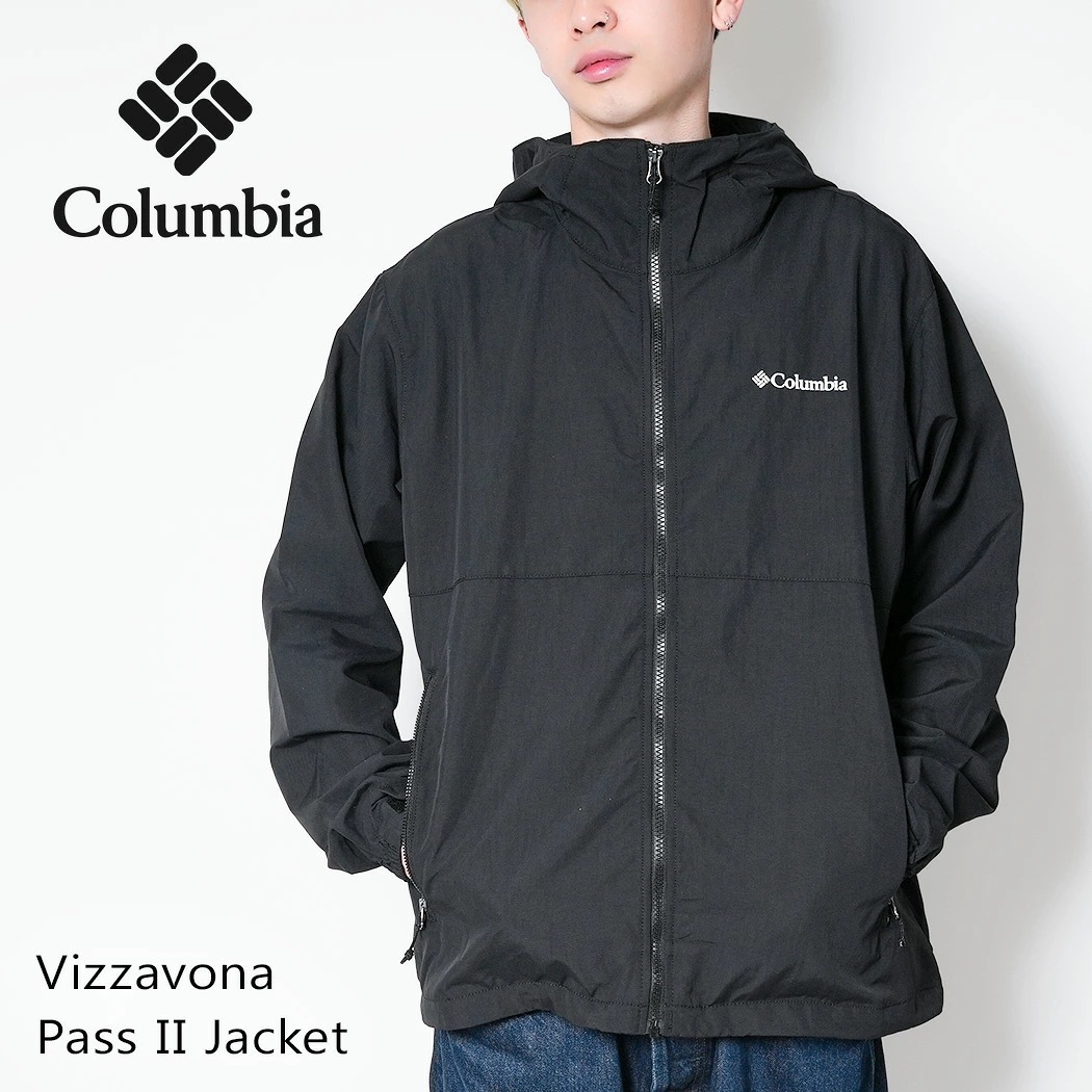 Columbia コロンビア ヴィザヴォナパス ナイロン ジャケット Vizzavona Pass II Jacket BLACK ( ブラック 黒 アウター 防寒 アウトドア メンズ XE9226