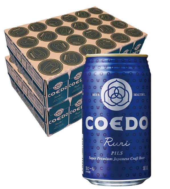 【送料無料】COEDO 小江戸ビール 瑠璃 Ruri 350ml×2ケース/48本 11,013円
