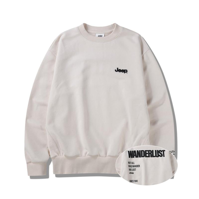 レタリングルーズフィットマンツーマン (JQ1TSU811IV)