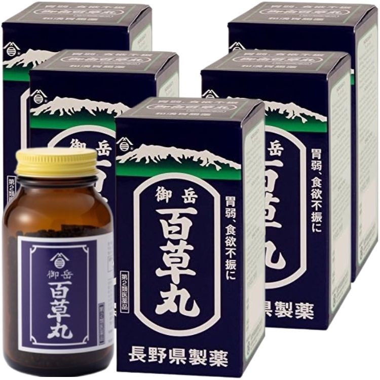 第2類医薬品 5個セット 長野県製薬 御岳百草丸 2700丸 胃腸薬