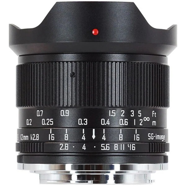 SG-image SG 12mm F2.8 X C ブラック 単焦点レンズ (富士フイルムXマウント)