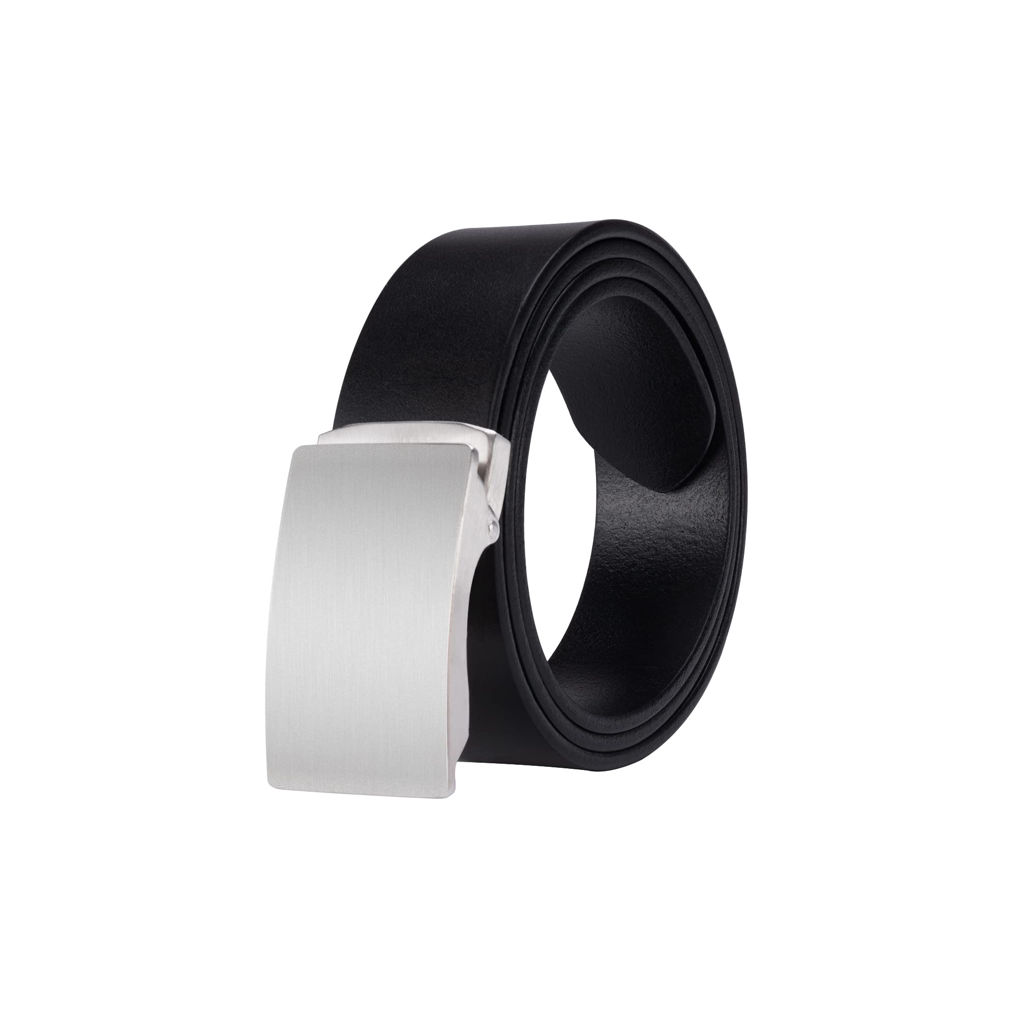 [COGURE] コグレ 本革ベルト メンズ 紳士用 イタリアンレザー 穴なし オートロック式 無段階調節 シンプル ビジネス カジュアル 帯革95～135 専用ボックス付き