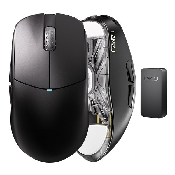 Lamzu Atlantis OG V2 4K Charcoal Black ゲーミングマウス LAMZU-ATL2P-BLACK