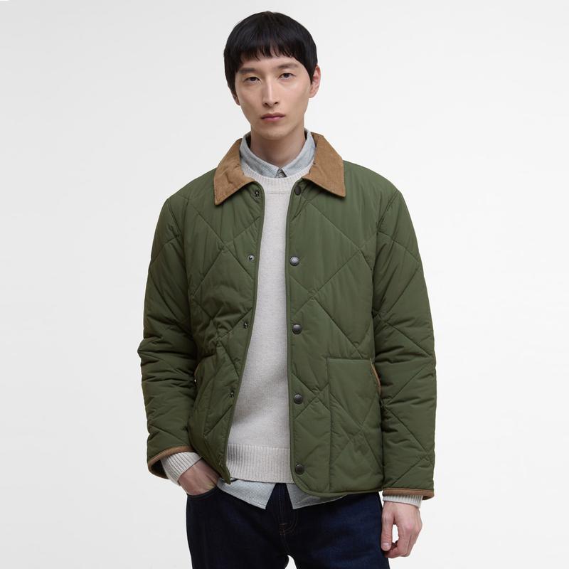 [25FW] 男性オリーブ Modified Short Liddesdale キルティングジャケット (URJU5F025L3)