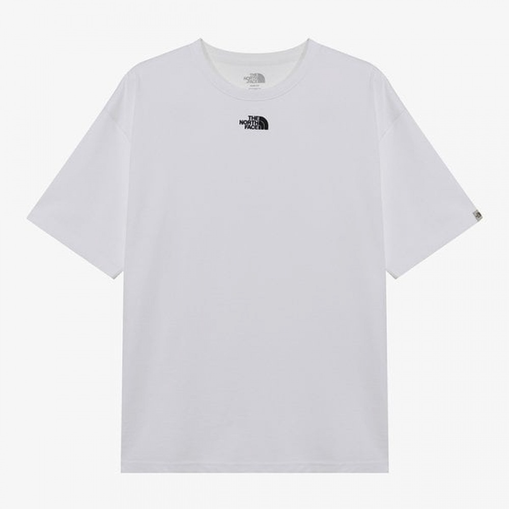[ノースフェイス公式] NT7UR03K ホワイトレーベルセンターロゴ半袖ラウンドTシャツ_ホワイト