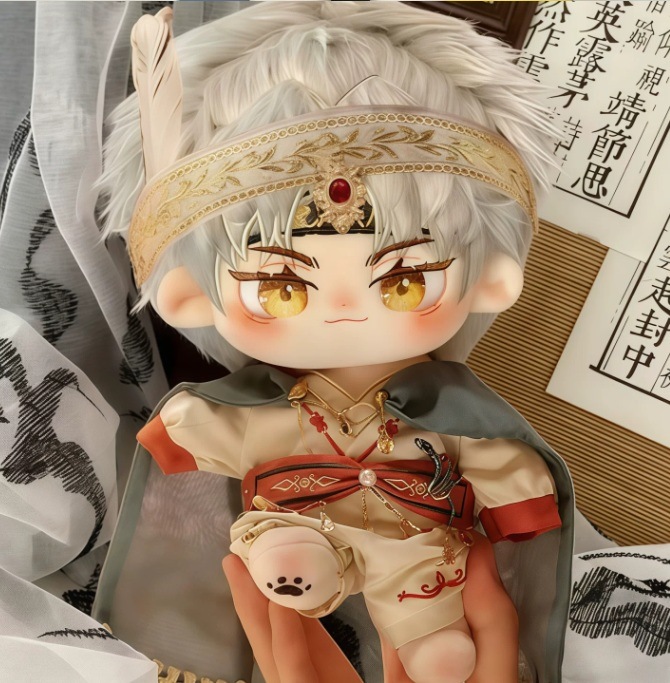 20cm 無属性ぬいぐるみ　コットン ドール　棉花娃娃　スケルトン有と洋服セット