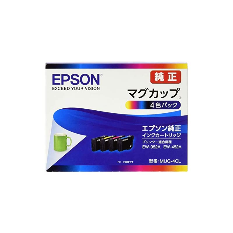 エプソン 純正 インクカートリッジ マグカップ MUG-4CL 4色パック