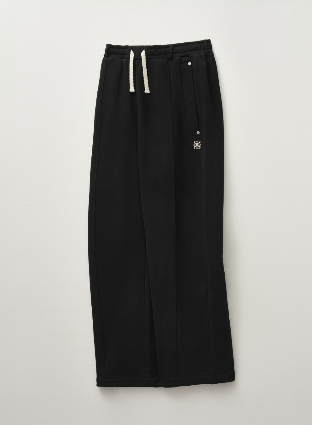 【SATUR】 TEO COTTON BANDING SWEATPANTS : PALLETE BLACK