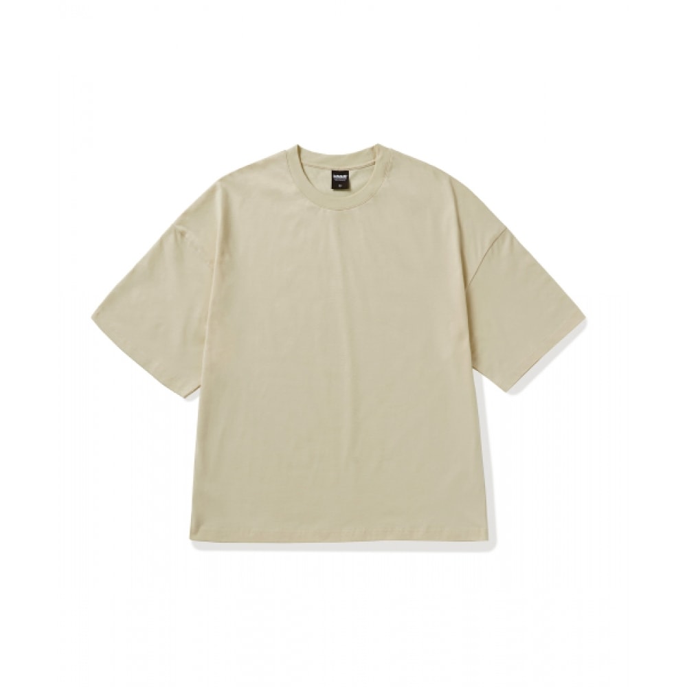 ミニマルプロジェクトシグネチャーロゴポイント半袖Tシャツ MST157 [ベージュ]
