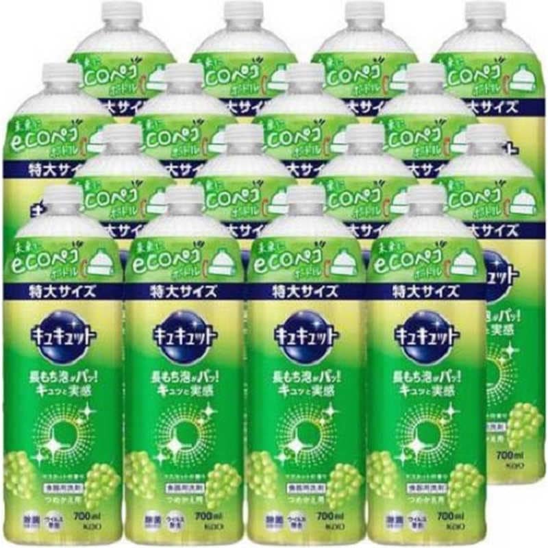 花王　(ケース販売) キュキュット マスカットの香り つめかえ用 700mL×16個