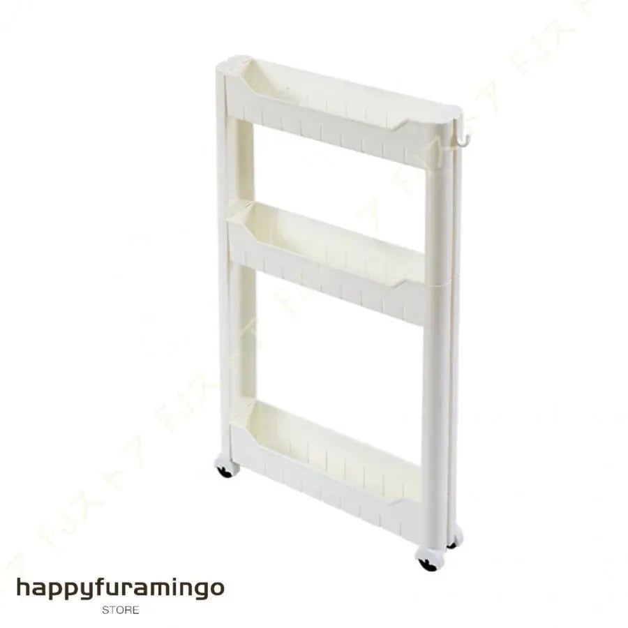 隙間収納 キッチン 7cm 8cm 幅 キャスター付き キッチンワゴン スリム 収納 洗面所 すき間収納 ランドリー ラック 薄型 プラスチック すき間 キッチン収納