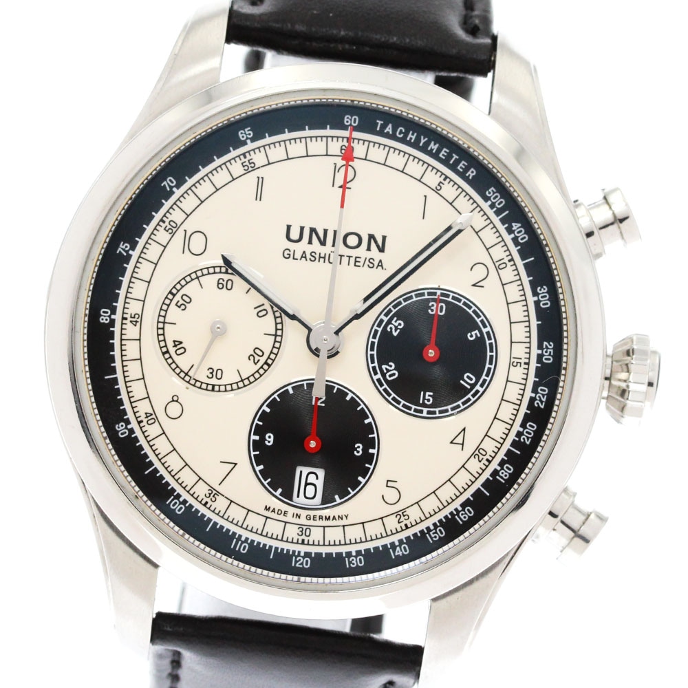 ユニオングラスヒュッテ UNION GLASHUTTE D009.427 べリサール クロノグラフ 自動巻き メンズ _871608【中古】