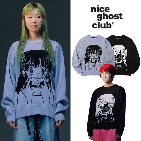 Nice Ghost Club 韓国 CRYING SMILE KNIT