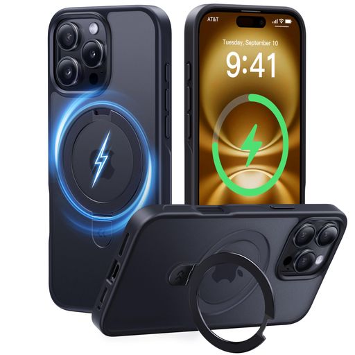 【2024必見!4IN1多機能満載】CASEKOO IPHONE 16 PRO 用 ケース 米軍MIL規格 横縦両立 指紋防止 マット仕上げ 最大25W急速充電対応 MAGSAFE対応 黄変防止 いP