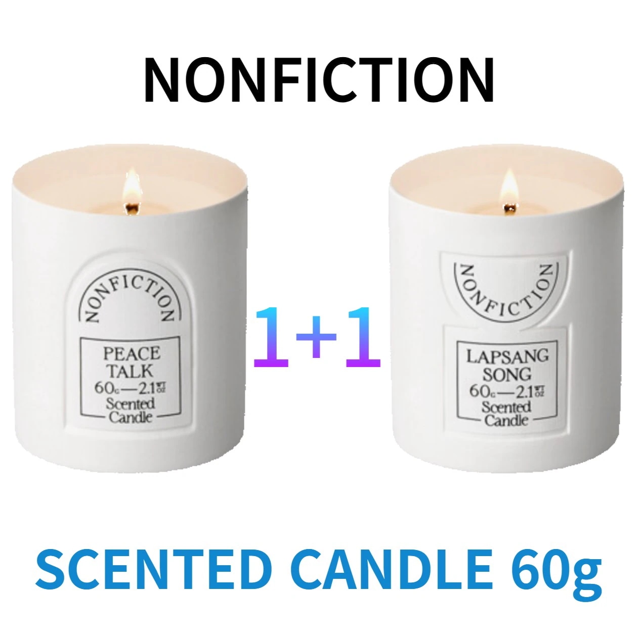 [nonfiction]【1+1】キャンドル[60G] SET プレゼント 韓国人気 PEACE TALK センティドキャンドル